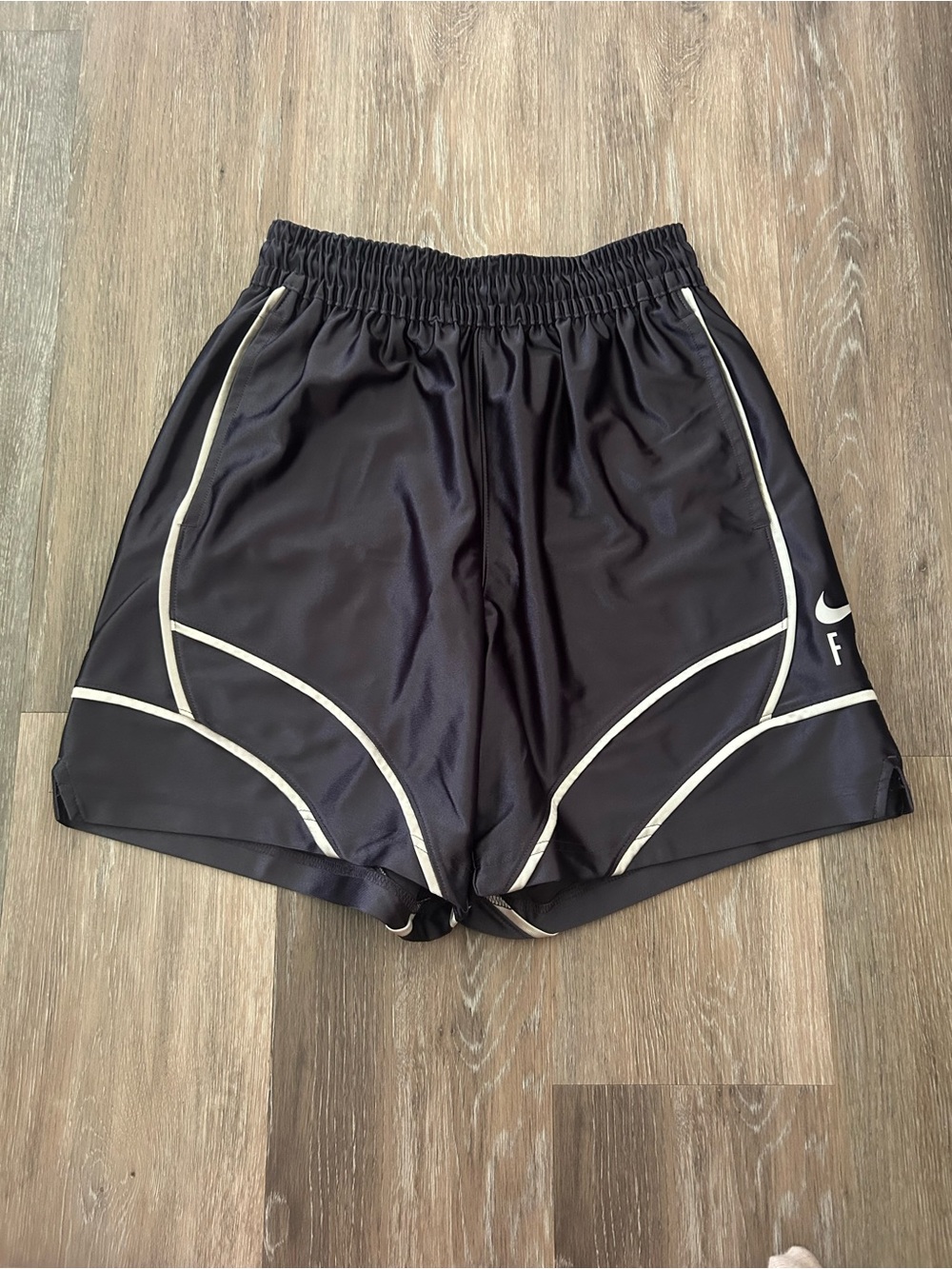 Nike Men’s/Women’s Dark Purple Shorts with Cream Piping